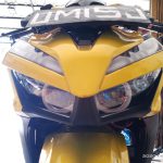 Custom lampu honda vario led new dengan double proji hid plus drl alis sen running AE Cob